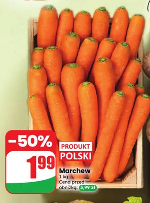 Marchew polska promocja w Dino