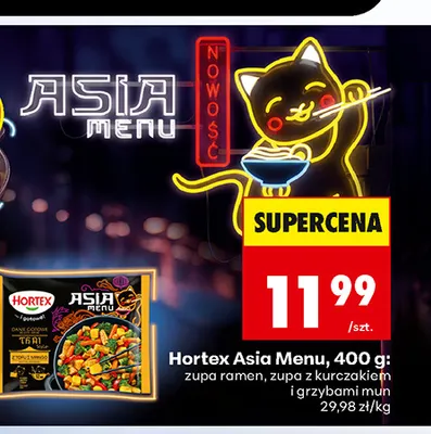 Zupa ramen Hortex Asia Menu promocja w Biedronka