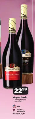 Wino czerwone Mogen David Pomegranate promocja w Netto