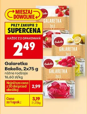 Galaretka różne rodzaje promocja w Biedronka