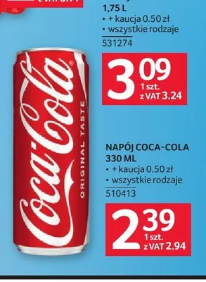 Napój Coca-Cola promocja w Selgros