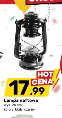 Lampa naftowa wys. 24cm promocja w Bricomarche
