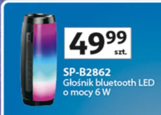 Głośnik bluetooth LED o mocy 6 W promocja w Auchan