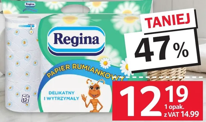 Papier toaletowy Regina Papier Rumiankowy 12 rolek promocja w Selgros
