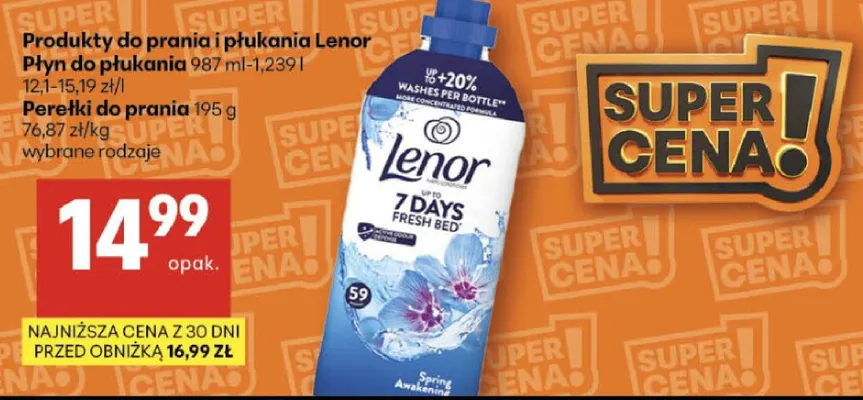 Płyn do płukania Lenor promocja w Delikatesy Centrum