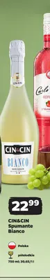 Wino musujące CIN & CIN Spumante Bianco promocja w Netto