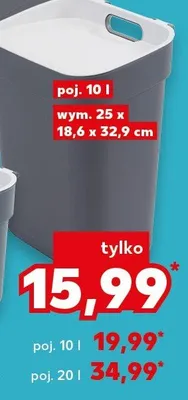 Kosz na odpady poj. 10 l promocja w Kaufland
