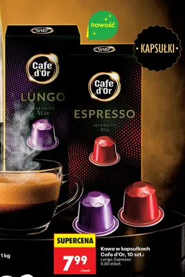 Kawa w kapsułkach Cafe d'Or Lungo promocja w Biedronka