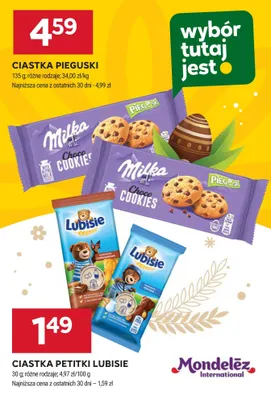 Ciastka Pieguski promocja w Stokrotka