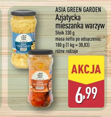 Azjatycka mieszanka warzyw Asia Green Garden promocja w Aldi
