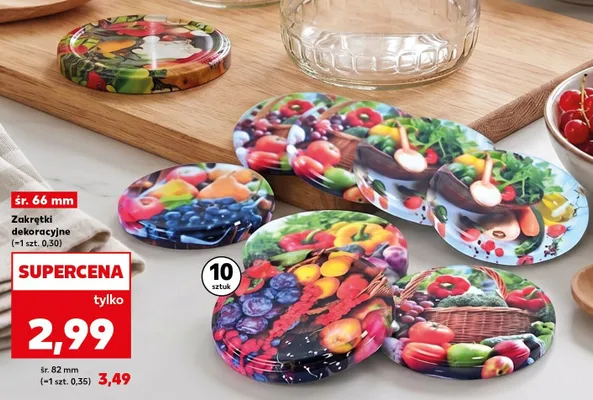 Zakrętki dekoracyjne 10-pak śr. 66 mm promocja w Kaufland