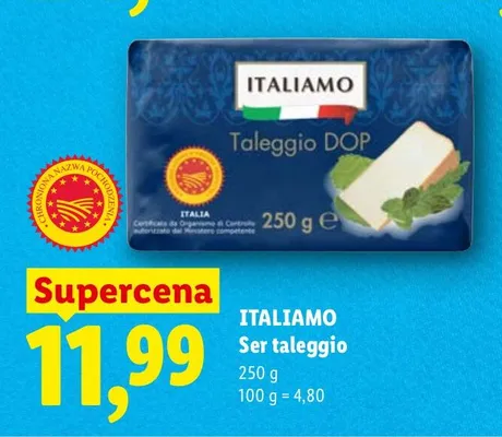 Ser taleggio promocja w Lidl