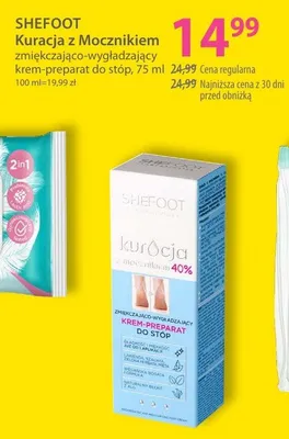 Kuracja z Żelniczkiem zmiękczająco-wygładzający krem-preparat do stóp promocja w Hebe