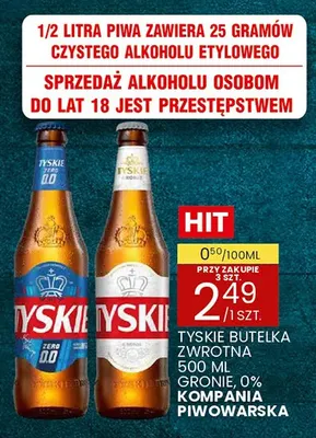 Piwo bezalkoholowe Tyskie promocja w Wafelek