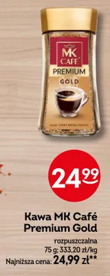 Kawa rozpuszczalna MK Café Premium Gold promocja w Żabka