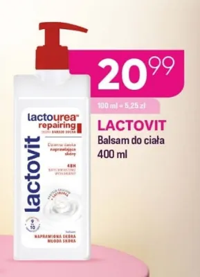 Balsam do ciała Lactovit lactourea repairing promocja w Drogerie Koliber
