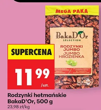 Rodzynki hetmańskie jumbo/jumbo hrożienka promocja w Biedronka