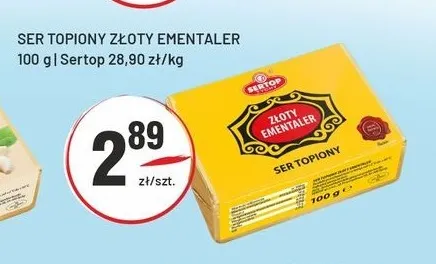 Ser topiony Złoty Ementaler Sertop promocja w Sedal