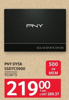 Dysk SSD PNY CS900 promocja w Selgros