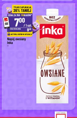 Napój owsiany Inka promocja w POLOmarket