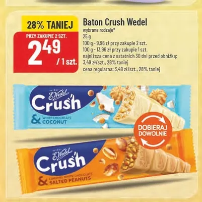 Baton Crush White Chocolate & Coconut E.Wedel E. Wedel promocja w POLOmarket