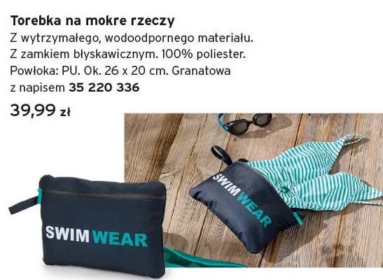 Torebka na mokre rzeczy promocja w Tchibo