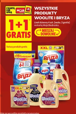 Płyn do prania Woolite Keratin Therapy Mix Colors promocja w Biedronka