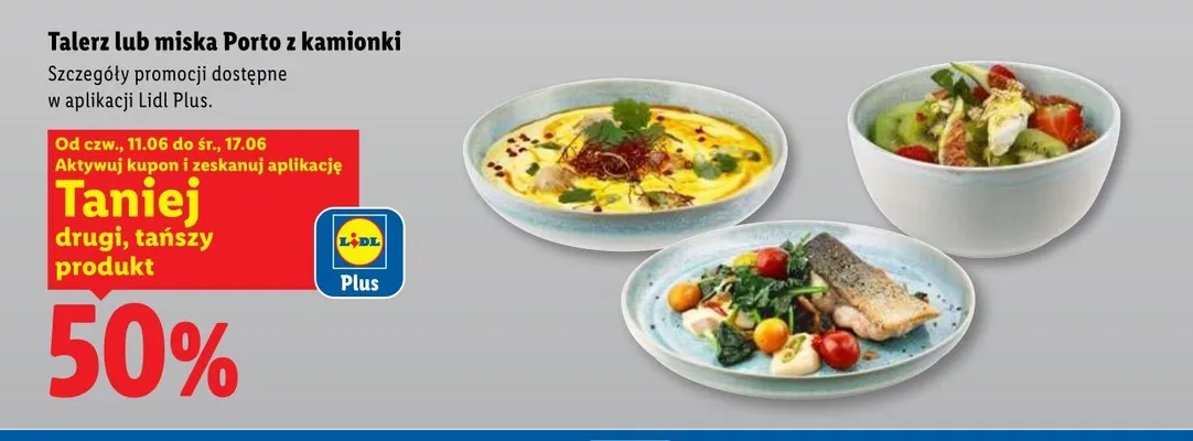 Talerz Porto z kamionki promocja w Lidl