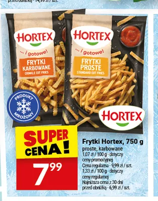 Frytki proste Hortex promocja w Twój Market