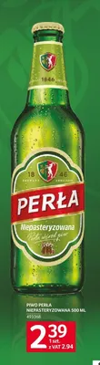 Piwo Perła Niepasteryzowana promocja w Selgros