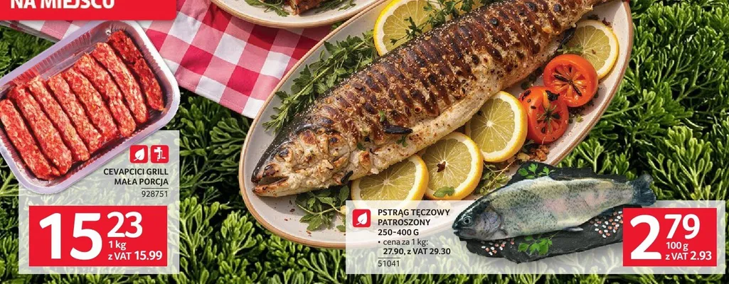 Pstrąg tęczowy patroszony 250-400 g promocja w Selgros