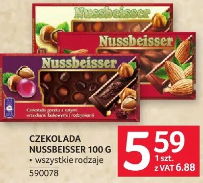 Czekolada Nussbeisser 100g promocja w Selgros