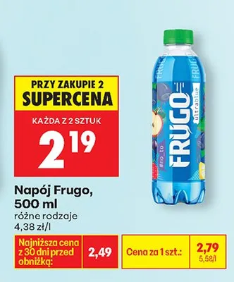 Napój 500 ml, różne rodzaje promocja w Biedronka