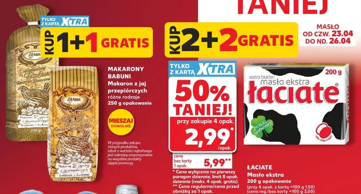 Masło ekstra promocja w Kaufland