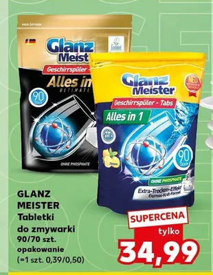 Tabletki do zmywarki Glanz Meister Alles in 1 promocja w Kaufland