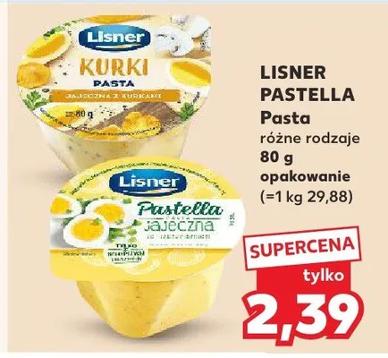 Pasta Pastella różne rodzaje promocja w Kaufland
