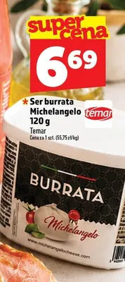 Ser burrata Michelangelo promocja w TOPAZ