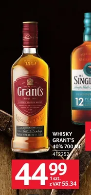 Whisky Grant's Triple Wood promocja w Selgros