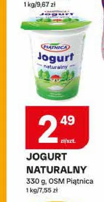Jogurt naturalny Piątnica promocja w Chorten