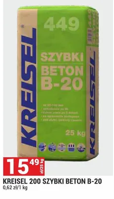 Kreisel 200 Szybki Beton B-20 promocja w Merkury Market