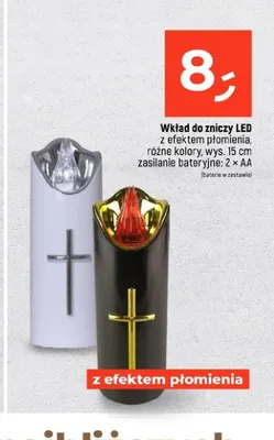Wkład do zniczy LED z efektem płomienia promocja w Dealz