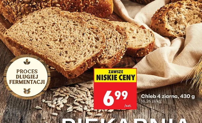 Chleb 4 ziarna promocja w Biedronka