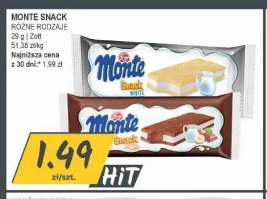 Monte Snack promocja w Słoneczko
