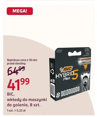 Wkłady do maszynki do golenia promocja w Rossmann