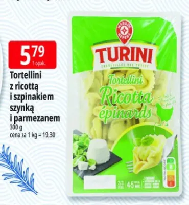 Tortellini z szynką i parmezanem Turini promocja w Leclerc
