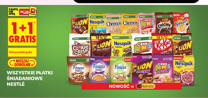 Płatki śniadaniowe Nestlé promocja w Biedronka