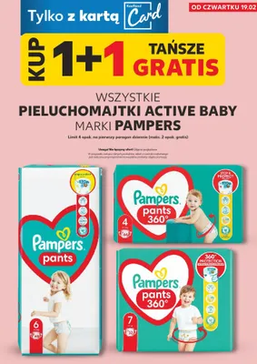 Pieluchomajtki Active Baby Pants 360° promocja w Kaufland