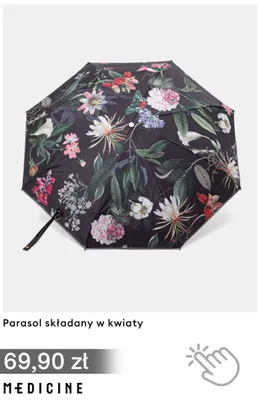 Parasol składany w kwiaty Medicine promocja w Medicine