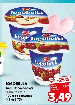 Jogurt owocowy Jogobella pieczone jabłko promocja w Kaufland