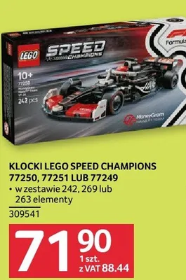 Klocki Lego Speed Champions 77250,77251 lub 77249 promocja w Selgros